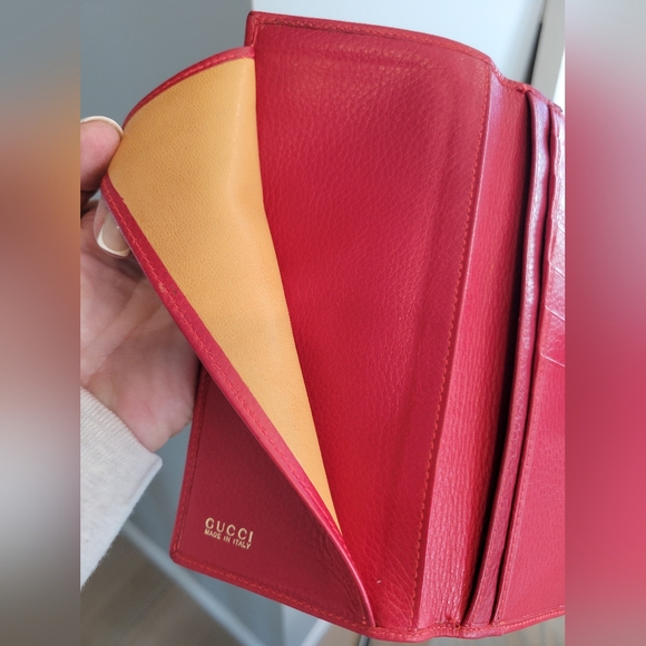 GUCCI HORSESHOE Continental leather wallet Vintage - Picture 8 of 13